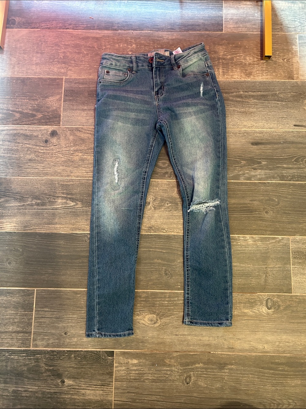 Lucky Brand Girls Distressed Dark Blue Jeans